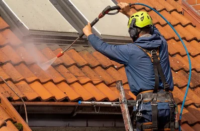 Démoussage et hydrofuge de toiture à Royères